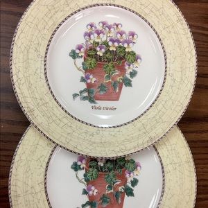 Wedgwood Sarah’s Garden (2) Salad Plates
